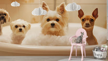 Load image into Gallery viewer, Dog Grooming Salon Wallpaper With Cute Dogs In Bubble Bath | Modern Pet Spa Wall Mural For Groomers | Stylish Animal Decor For Pet Salon