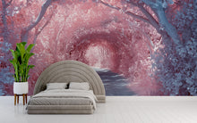 Load image into Gallery viewer, 3D Enchanted Forest Bedroom Mural - Modern Dreamy Wall Art - Stylish Nature-Inspired Decor - Unique Gift for Birthdays or Holidays