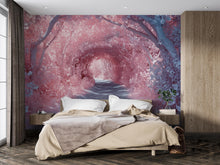 Load image into Gallery viewer, 3D Enchanted Forest Bedroom Mural - Modern Dreamy Wall Art - Stylish Nature-Inspired Decor - Unique Gift for Birthdays or Holidays