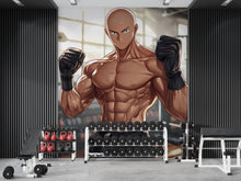 Load image into Gallery viewer, Anime Gym Wall Art - Saitama Workout Poster - Fitness Decor - Bodybuilding Anime Print - Gym Motivation Mural Vn139
