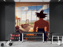 Load image into Gallery viewer, Anime Gym Wall Mural - Goku Inspired Fitness Decor - Motivational Workout Poster - Home Gym Wall Art - Bodybuilding Anime Wallpaper Vn140