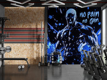 Load image into Gallery viewer, Anime Gym Wall Art Poster - "No Pain No Gain" Motivational Decor - Muscle Hero Fitness Room Mural Vn141