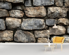 Load image into Gallery viewer, 3D Stone Wall Texture Mural - Modern Rustic Wall Art - Stylish Home Decor Gift for Birthdays, Holidays, or Housewarming