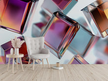 Load image into Gallery viewer, 3D Colorful Prism Cube Wall Mural - Modern Abstract Wall Art - Stylish Home Decor Gift for Birthdays or Holidays