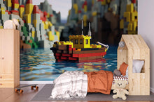 Load image into Gallery viewer, 3D Nursery Blocks Wall Mural - Colorful Kids’ Room Decor - Baby Nursery Gift for Birthdays, Holidays, or Playroom Fun