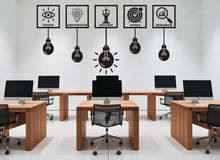 Load image into Gallery viewer, Vision Goals Success Wall Decal, Office Wall Art