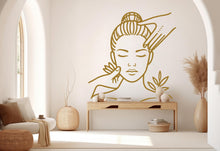 Load image into Gallery viewer, Face Massage Wall Decal | Modern Spa Salon Decor | Vinyl Sticker for Beauty Saloon | Professional Studio Art Design 747RS