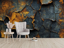 Load image into Gallery viewer, 3D Cracked Earth Wall Mural - Industrial Chic Modern Decor - Unique Birthday or Holiday Gift for Stylish Homes