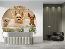 Load image into Gallery viewer, Cute Puppy Bathtub Wall Mural - Dog Bath Scene Wallpaper for Pet Lovers Vn677