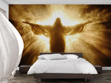 Load image into Gallery viewer, Divine Jesus Christ Religious Wall Mural | 3D Spiritual Decor for Home and Church | Inspirational &amp; Sacred Wall Art for Prayer Room