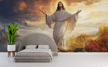 Load image into Gallery viewer, Jesus Christ 3D Wall Mural – Spiritual Home Decor, Christian Art, Divine Bedroom Accent, Prayer Room Inspiration, Faithful Gift