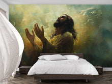 Load image into Gallery viewer, Jesus Christ Praying Wall Mural – Inspiring Christian Home Decor, Spiritual Faith Room Accent, Easter &amp; Christmas Gift Idea