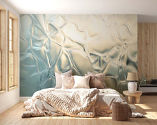Load image into Gallery viewer, 3D Beige Glass Texture Wallpaper Mural | Soft Abstract Wall Decor With Organic Flow | Elegant Modern Accent | Stylish Gift For Bedroom