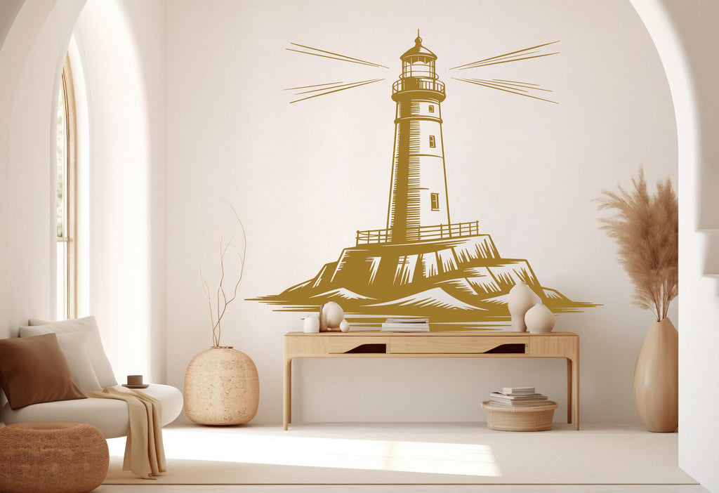 Lighthouse Wall Decal Lighthouse Wall Art Decor Lighthouse Wall Decal Gifts Sea Lighthouse Ocean Wall Sticker Lighthouse Wall Decal 776RS