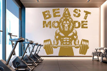 Load image into Gallery viewer, Lion Beast Mode Gym Wall Decor Lion Fitness Wall Art Gym Wall Decals Lion Wall Decal Crossfit Gifts Home Gym Wall Sticker Gym 788RS