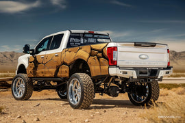 Cracked Rock Vinyl Wrap for Ford Super Duty Truck – Rugged 4x4 Textured Wrap – Custom Side Decal for Pickup Trucks – Off-Road Gift Idea