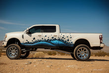 Load image into Gallery viewer, Blue Terrain Splatter Truck Wrap – Custom Vinyl Side Decal for Ford Super Duty Rugged Off-Road Mud Splash Look – Gift for Lifted Truck Fans
