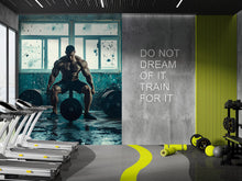Load image into Gallery viewer, Bold Gym Wall Art | Fitness Motivation Poster | “Do Not Dream of It Train for It” Gym Quote | Bodybuilding Decor for Home Vn079