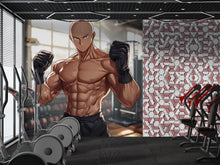 Load image into Gallery viewer, Anime Gym Wall Art - Saitama Workout Poster - Fitness Decor - Bodybuilding Anime Print - Gym Motivation Mural Vn139
