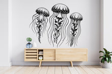 Load image into Gallery viewer, Jellyfish Wall Decal, Jellyfish Wall Art Modern Wall Stickers, Jellyfish Bathroom Decor, Jellyfish Room Wall Art Jellyfish Home Decor 790RS