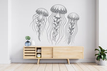 Load image into Gallery viewer, Jellyfish Wall Decal, Jellyfish Wall Art Modern Wall Stickers, Jellyfish Bathroom Decor, Jellyfish Room Wall Art Jellyfish Home Decor 790RS