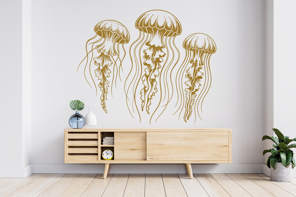 Jellyfish Wall Decal, Jellyfish Wall Art Modern Wall Stickers, Jellyfish Bathroom Decor, Jellyfish Room Wall Art Jellyfish Home Decor 790RS