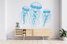 Load image into Gallery viewer, Jellyfish Wall Decal, Jellyfish Wall Art Modern Wall Stickers, Jellyfish Bathroom Decor, Jellyfish Room Wall Art Jellyfish Home Decor 791RS