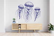 Load image into Gallery viewer, Jellyfish Wall Decal, Jellyfish Wall Art Modern Wall Stickers, Jellyfish Bathroom Decor, Jellyfish Room Wall Art Jellyfish Home Decor 791RS