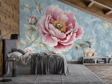 Load image into Gallery viewer, Peony Flower Wall Mural for Bedroom – Large Floral Wallpaper Art Vn472