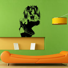 Load image into Gallery viewer, Anime Beautiful Girl Woman Made Wall Sticker Vinyl Mural Decal Home House Apartment Art Decor FREE SHIPPING L021