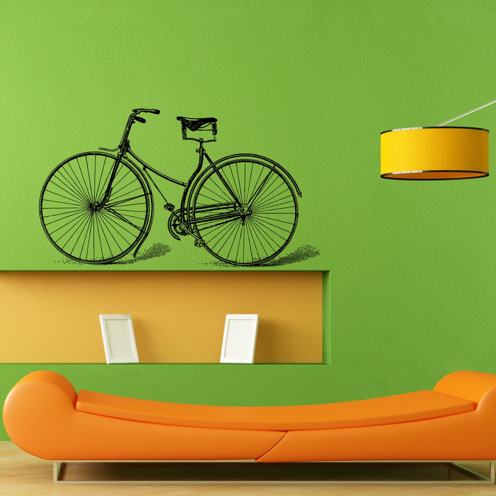 Vintage Bicycle Wall Sticker Vinyl Mural Decal Home House Apartment Art Decor FREE SHIPPING L025