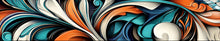 Load image into Gallery viewer, Colorful Swirl Car Wrap Retro Modern Vinyl Design with Orange Teal Blue Accents – Full Vehicle Wrap Gift for Car Lovers – Race &amp; Art Style