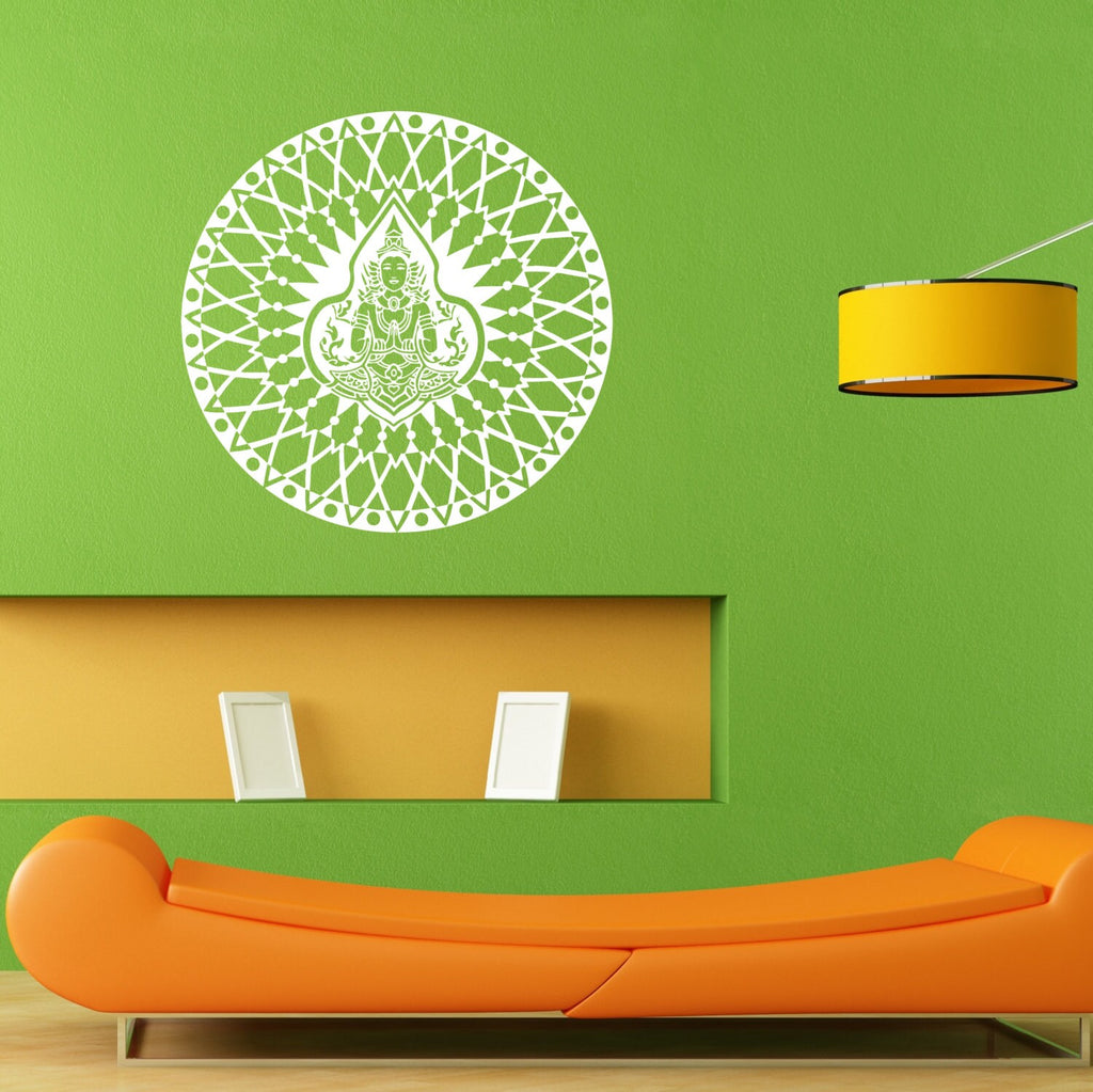 Mandala Ornament Yoga Ganesh Namaste Om Wall Sticker Vinyl Mural Decal Home House Apartment Art Decor FREE SHIPPING L018