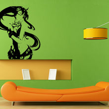 Load image into Gallery viewer, Anime Beautiful Girl Woman Wall Sticker Vinyl Mural Decal Home House Apartment Art Decor FREE SHIPPING L022