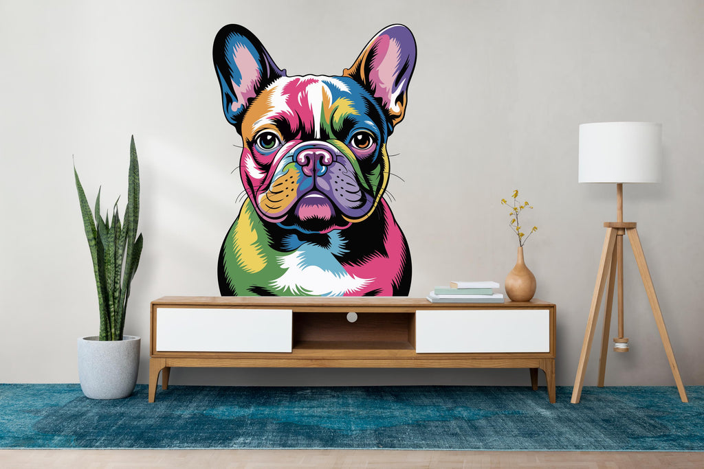 French bulldog Dog wall decal Dog decor Dog wall art Decal Dog Lover Animals anime decal Dog Bathroom Wall Decals Stickers Vinyl 762RS