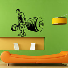 Load image into Gallery viewer, Man Bodybuilding Workout Gym Training Wall Sticker Vinyl Mural Decal Home House Apartment Art Decor FREE SHIPPING L027