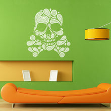 Load image into Gallery viewer, Skateboard Design Skull Skeletal Skeleton Wall Sticker Vinyl Mural Decal Home House Apartment Art Decor FREE SHIPPING L044