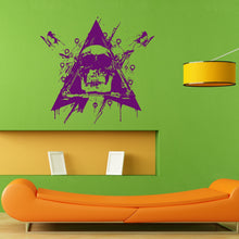 Load image into Gallery viewer, Abstract Butterfly Triangle Skull Skeletal Skeleton Wall Sticker Vinyl Decal Home Art Decor Housewares FREE SHIPPING L047