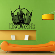 Load image into Gallery viewer, New York Ny City Skyline Wall Sticker Vinyl Mural Decal Home House Apartment Art Decor FREE SHIPPING L055