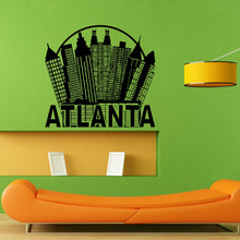 Load image into Gallery viewer, Atlanta Ga Georgia City View Skyline Wall Sticker Vinyl Mural Decal Home House Apartment Art Decor FREE SHIPPING L059