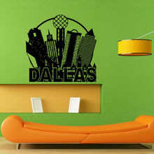 Load image into Gallery viewer, Dallas Tx Texas City Skyline Wall Sticker Vinyl Mural Decal Home House Apartment Art Decor FREE SHIPPING L057