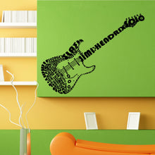 Load image into Gallery viewer, Famous Guitar Musical Instrument Wall Sticker Vinyl Mural Decal Home House Apartment Art Decor FREE SHIPPING L064
