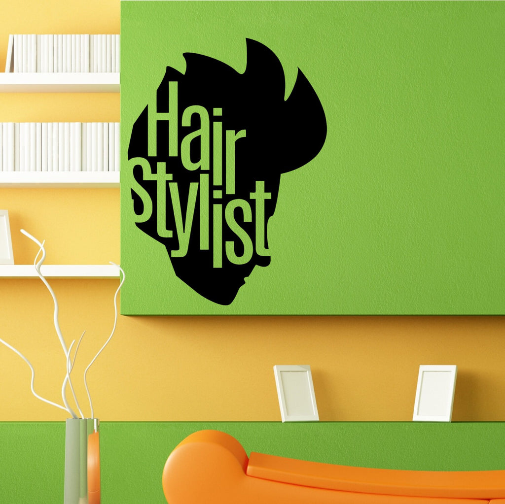 Hair Stylist Barbershop Salon Spa Wall Sticker Vinyl Mural Decal Home House Apartment Art Decor FREE SHIPPING L067