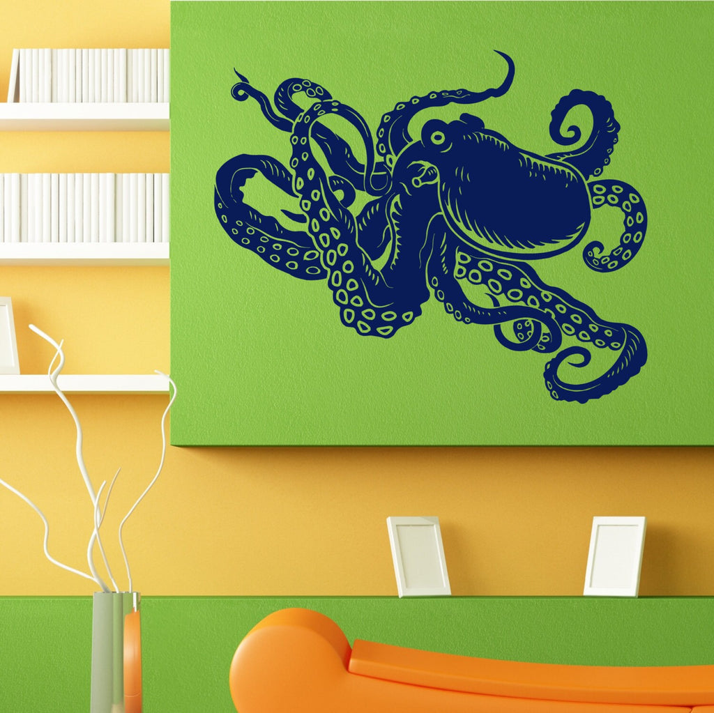 Octopus Sea Ocean Creature Wall Sticker Vinyl Mural Decal Home House Apartment Art Decor FREE SHIPPING L071