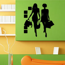 Load image into Gallery viewer, Fashion Shopping Woman Girl Wall Sticker Vinyl Mural Decal Home House Apartment Art Decor FREE SHIPPING L091