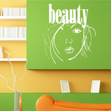 Load image into Gallery viewer, Beauty Woman Girl Face Salon Barbershop Spa Wall Sticker Vinyl Mural Decal Home House Apartment Art Decor FREE SHIPPING L101