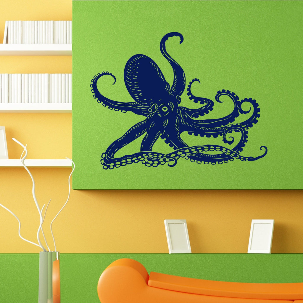 Octopus Sea Ocean Creature Wall Sticker Vinyl Mural Decal Home House Apartment Art Decor FREE SHIPPING L072