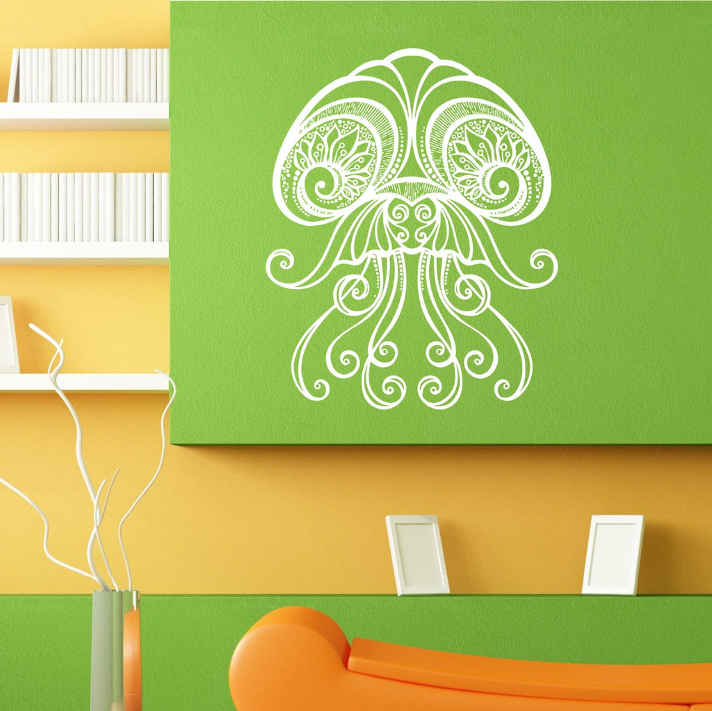 Jellyfish Sea Ocean Creature Wall Sticker Vinyl Mural Decal Home House Apartment Art Decor FREE SHIPPING L077