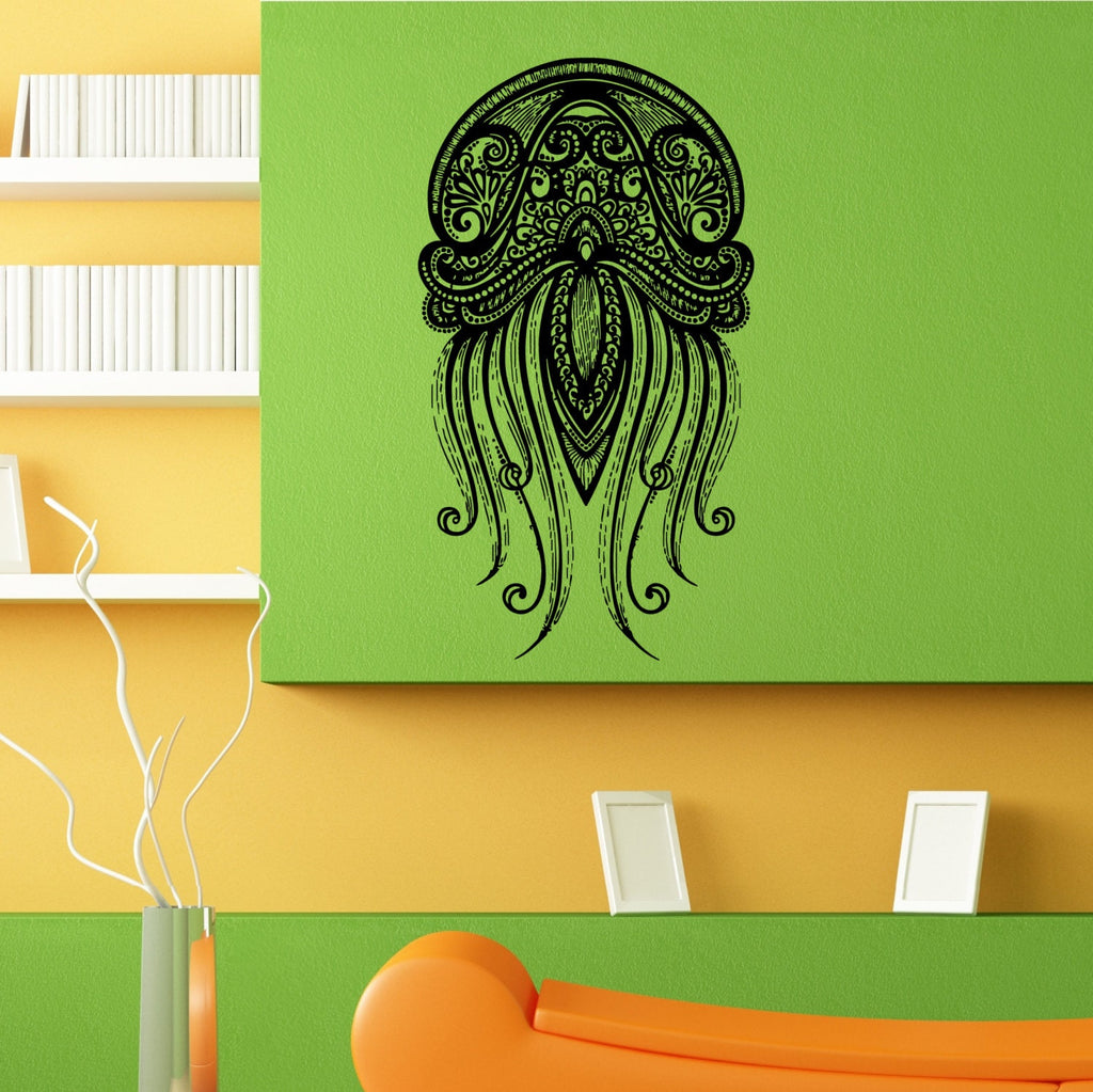 Jellyfish Sea Ocean Creature Wall Sticker Vinyl Mural Decal Home House Apartment Art Decor FREE SHIPPING L080