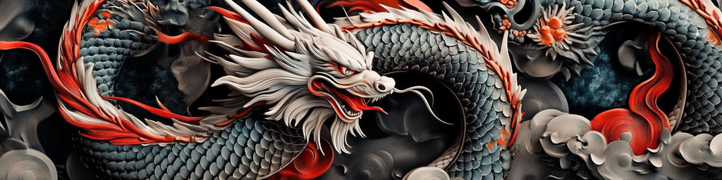 Dragon Car Wrap for Sports Cars – Custom Vinyl Vehicle Wrap Featuring Asian-Style Mythical Dragon Art – Gift for Car Enthusiasts – Tuner Car